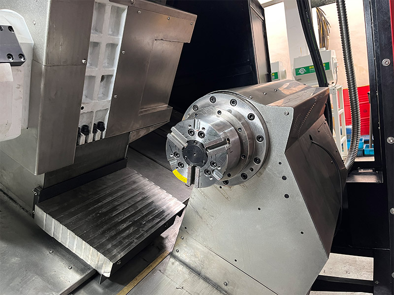 G500 مخرطة CNC المغزل المزدوج