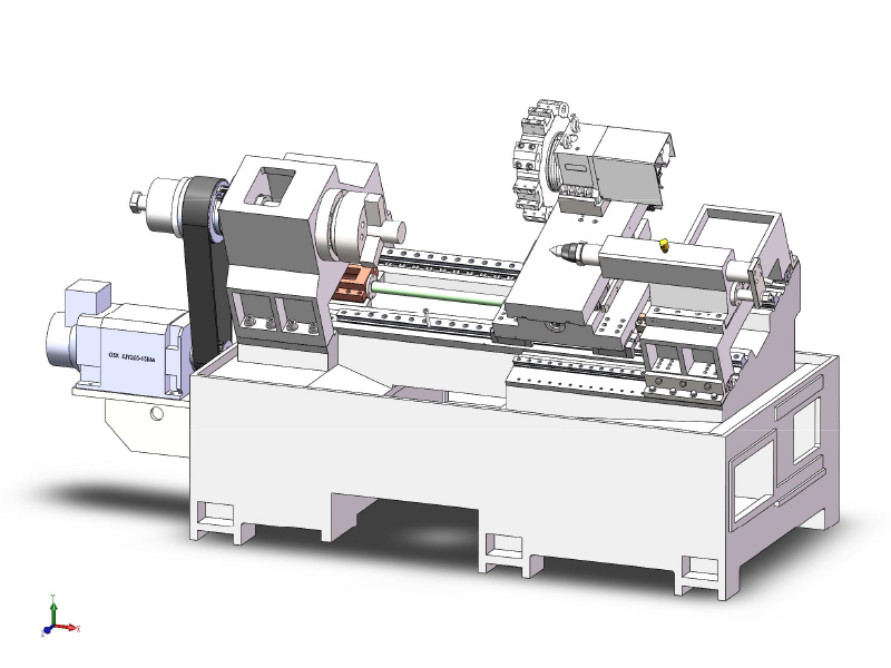 H5050 سرير مائل مخرطة CNC