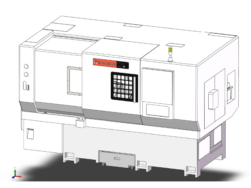 H5050 سرير مائل مخرطة CNC