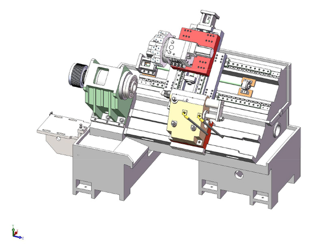 HTB450B ​​مخرطة سرير مائلة CNC