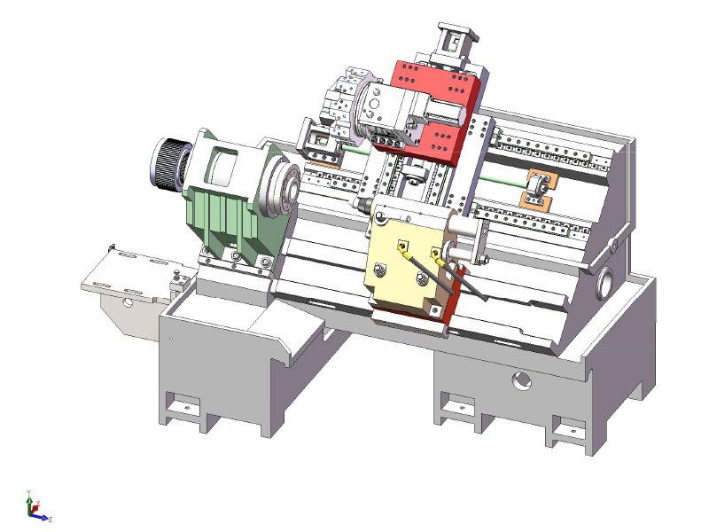 HTB450B ​​مخرطة سرير مائلة CNC