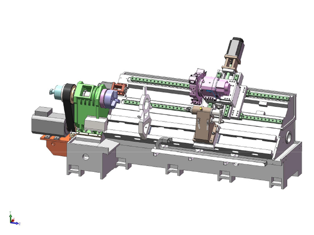 HTB5100 مخرق سرير CNC مخرطة