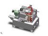 HTB350 مخرطة سرير مائلة CNC 