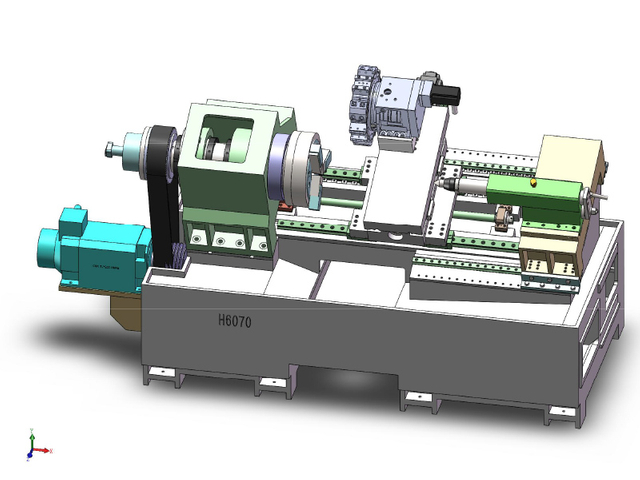 H6070 مخرطة CNC سرير مائل